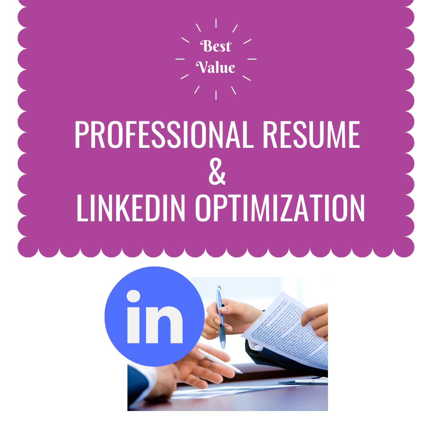 resume writing (cv) & linkedin profile optimization