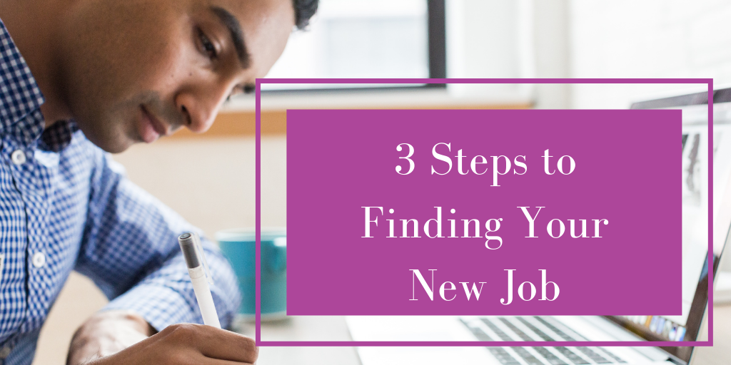 3 Steps to finding your new job